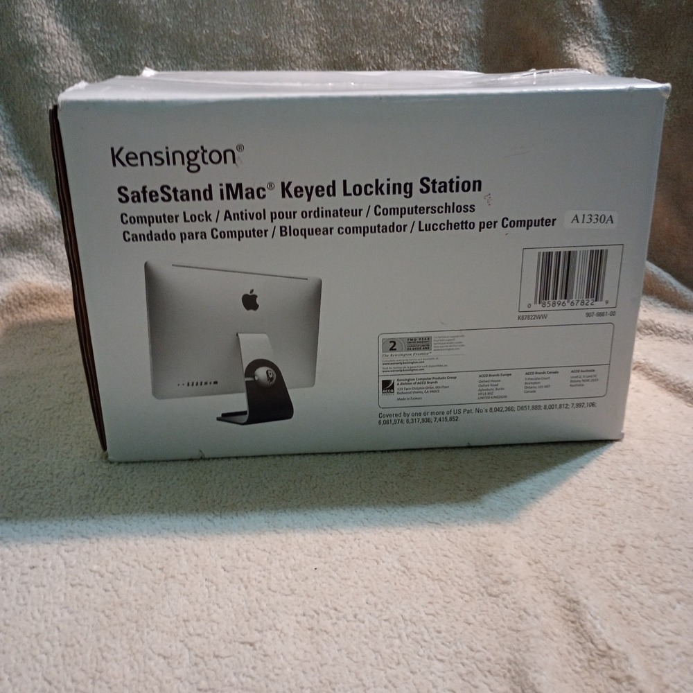 Kensington SafeStand iMac Keyed Locking Station Computer Lock K67822WW A1330A